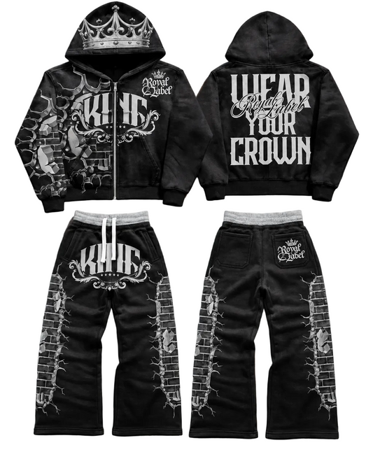 Royal black King set